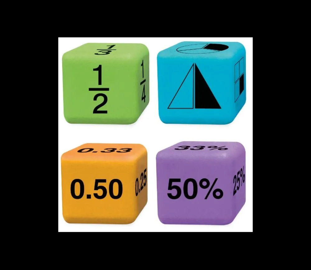 Tout Pour le Jeu 16 dés géants 4.5 cm équivalence nombres décimaux