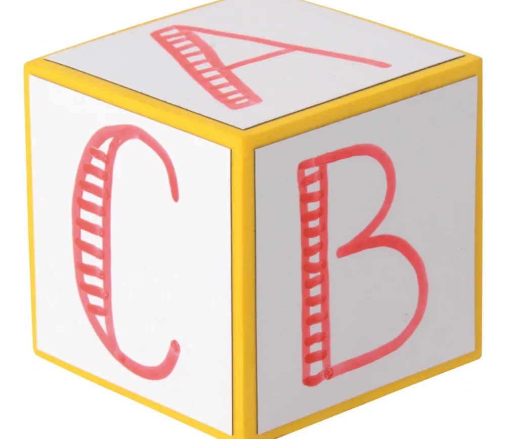 Tout Pour le Jeu 4 Dés géants effaçables 8 cm avec éponge