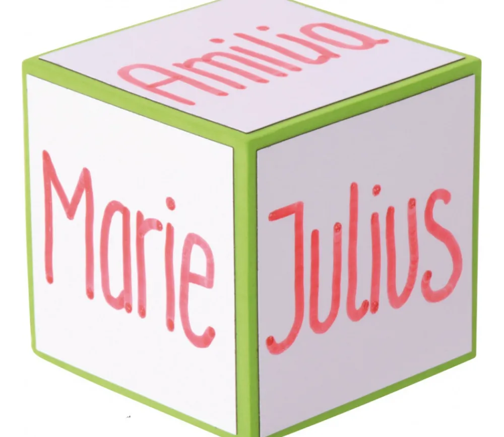 Tout Pour le Jeu 4 Dés géants effaçables 8 cm avec éponge