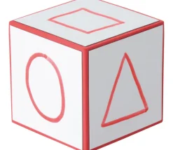 Tout Pour le Jeu 4 Dés géants effaçables 8 cm avec éponge