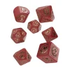Tout Pour le Jeu 7 dés modernes multi-faces dragons rouge et or