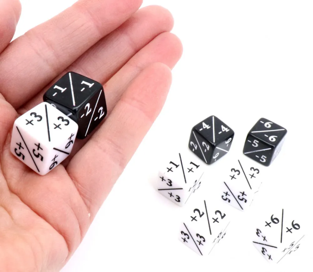 Tout Pour le Jeu 8 Dés modificateurs D6 positif/négatif - Kraken Wargames