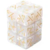 Tout Pour le Jeu 6 Dés modificateurs négatifs -1 à -6 fond blanc et doré