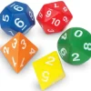 Tout Pour le Jeu 5 dés mousse géants JUMBO multifaces environ 7 cm