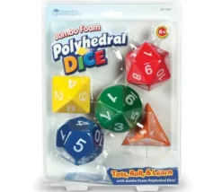 Tout Pour le Jeu 5 dés mousse géants JUMBO multifaces environ 7 cm
