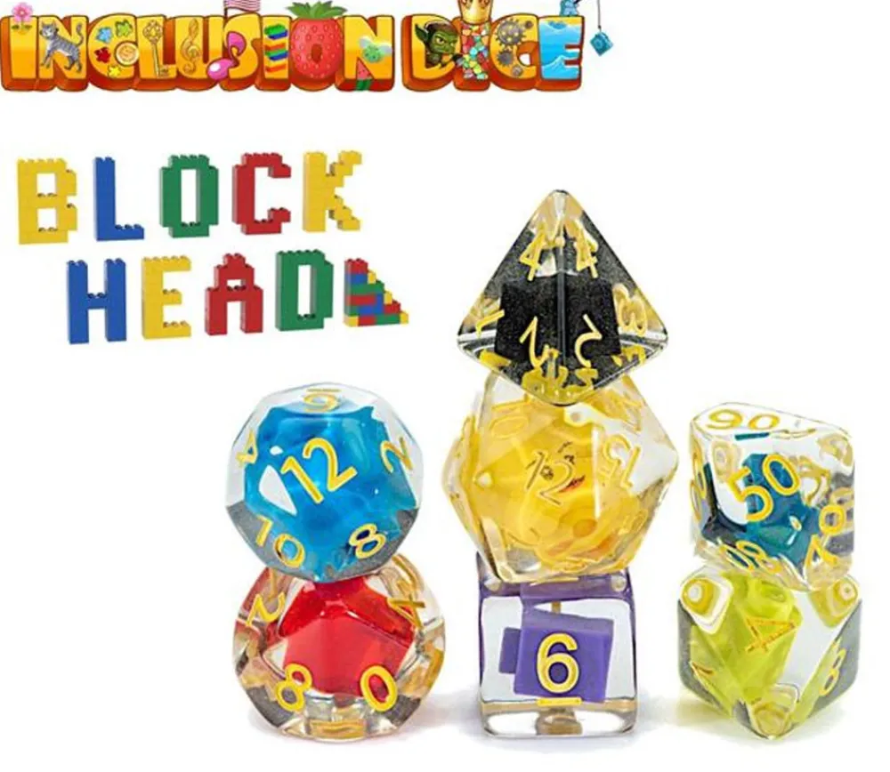 Tout Pour le Jeu 7 dés multifaces bloc de construction