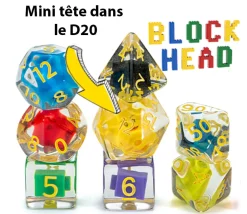 Tout Pour le Jeu 7 dés multifaces bloc de construction