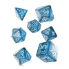 Tout Pour le Jeu 7 dés multifaces Call of Cthulhu Abyssal- bleu et blanc