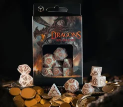 Tout Pour le Jeu 7 dés multifaces dragon Quartz