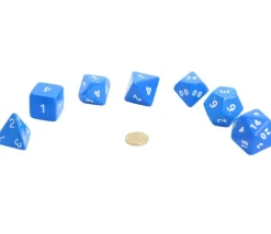 Tout Pour le Jeu 7 dés multi-faces géants opaques JUMBO à l'unité (couleur mise au hasard)