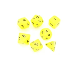 Tout Pour le Jeu 7 dés multi-faces géants opaques JUMBO à l'unité (couleur mise au hasard)