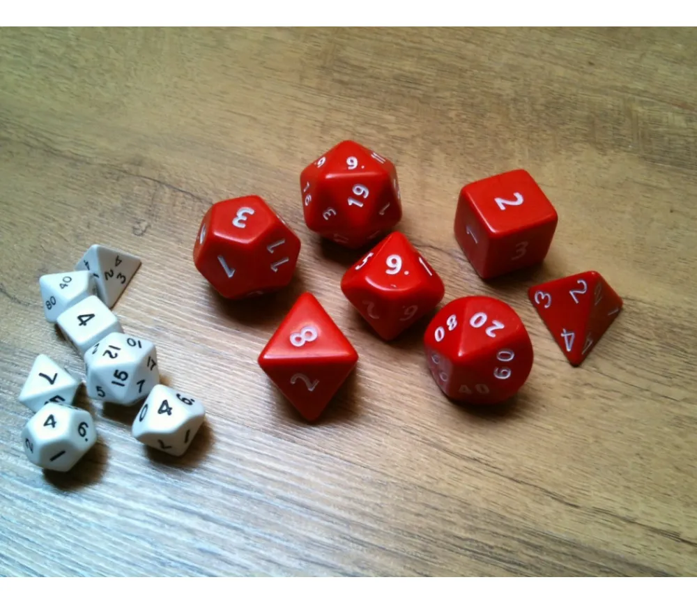 Tout Pour le Jeu 7 dés multi-faces géants opaques JUMBO à l'unité (couleur mise au hasard)