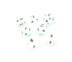 Tout Pour le Jeu 7 dés multi-faces géants opaques JUMBO à l'unité (couleur mise au hasard)