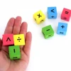 Tout Pour le Jeu 8 Dés opérations mathématiques avec signes mousse 22 mm silencieux