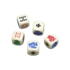 Tout Pour le Jeu 5 dés poker menteur 15 mm poker d'as ivoire