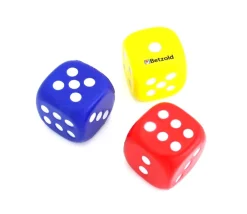 Tout Pour le Jeu 3 Dés silencieux de 5 cm de côté mousse compacte