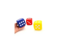 Tout Pour le Jeu 3 Dés silencieux de 5 cm de côté mousse compacte