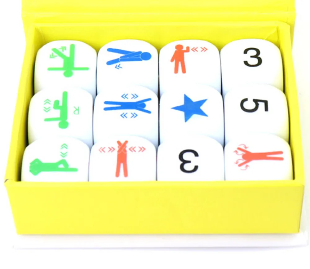 Tout Pour le Jeu 12 dés sportifs pour jeux de mouvement