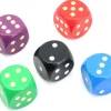 Tout Pour le Jeu 5 Dés yams en bois 16 mm points 1 à 6 pour jeu de société