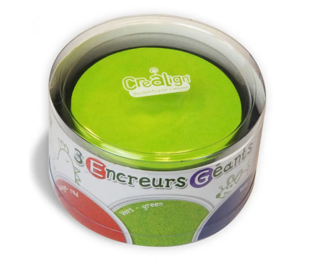 Tout Pour le Jeu 3 encreurs géants pour tampons : rouge, vert et violet