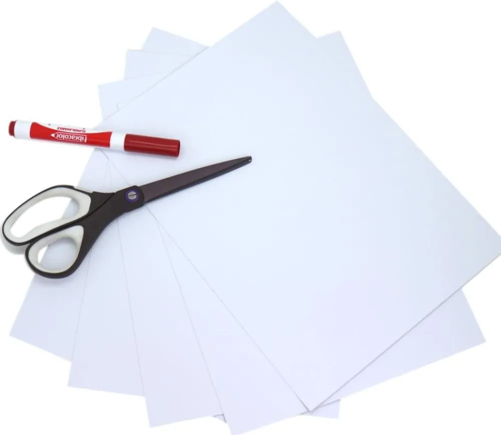 Tout Pour le Jeu 5 Feuilles aimantées A4 blanches magnétiques
