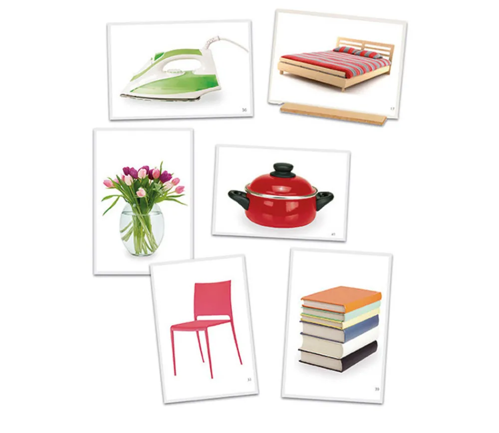 Tout Pour le Jeu 54 Fiches photos objets de la maison pour jeux de langage