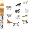 Tout Pour le Jeu 11 figurines chats dans un tube de rangement