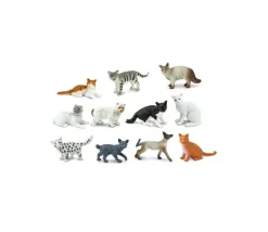 Tout Pour le Jeu 11 figurines chats dans un tube de rangement