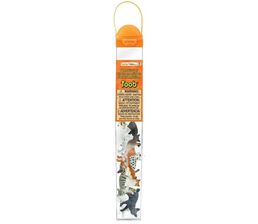 Tout Pour le Jeu 11 figurines chats dans un tube de rangement