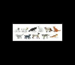 Tout Pour le Jeu 11 figurines chats dans un tube de rangement