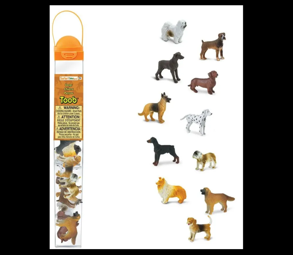 Tout Pour le Jeu 11 figurines chiens dans un tube de rangement