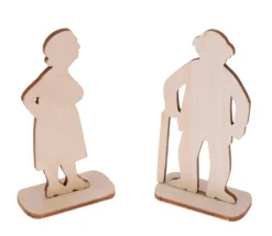 Tout Pour le Jeu 6 Figurines famille en bois naturel