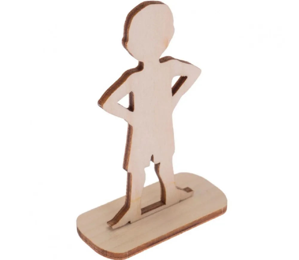 Tout Pour le Jeu 6 Figurines famille en bois naturel
