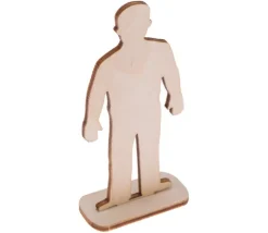 Tout Pour le Jeu 6 Figurines famille en bois naturel
