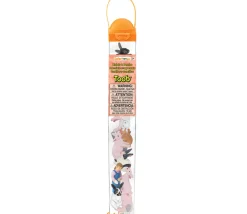 Tout Pour le Jeu 12 figurines Ferme : lapins, porcelets et fermière dans un tube de rangement