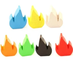 Tout Pour le Jeu 7 Flammes feu 2.5 cm en bois pour jeux