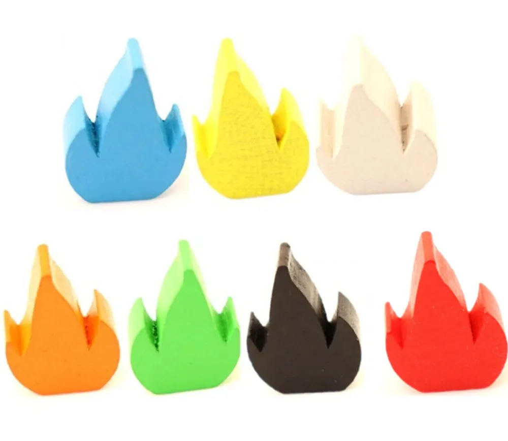 Tout Pour le Jeu 7 Flammes feu 2.5 cm en bois pour jeux