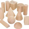 Tout Pour le Jeu 12 formes géométriques bois naturel - cube base 5 cm