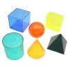 Tout Pour le Jeu 6 Formes géométriques en volume plastique translucide - Solide à remplir