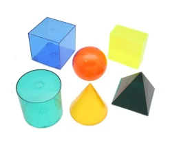 Tout Pour le Jeu 6 Formes géométriques en volume plastique translucide - Solide à remplir