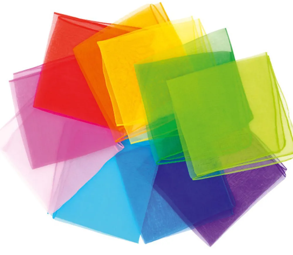 Tout Pour le Jeu 10 foulards colorés de jonglage 40 x 40 cm