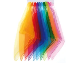 Tout Pour le Jeu 10 foulards colorés de jonglage 40 x 40 cm