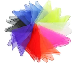 Tout Pour le Jeu 10 foulards colorés de jonglage 40 x 40 cm