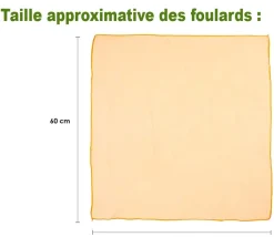 Tout Pour le Jeu 32 foulards de jonglage colorés 60 x 60 cm