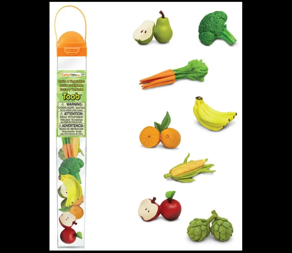Tout Pour le Jeu 8 fruits et légumes figurines jouet d'environ 5 cm