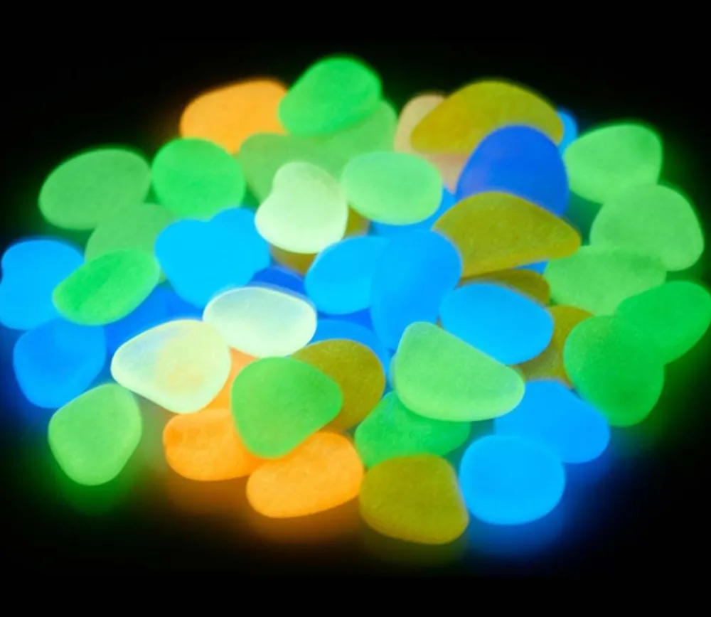 Tout Pour le Jeu 50 galets colorés lumineux env 1,5 cm