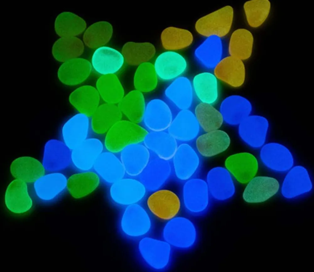 Tout Pour le Jeu 50 galets colorés lumineux env 1,5 cm
