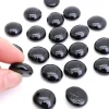 Tout Pour le Jeu 20 Galets gems 15/25 mm noir opaque - mini pierres plates