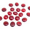 Tout Pour le Jeu 20 galets gems 15/18 mm rouge translucide - mini pierres plates