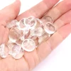 Tout Pour le Jeu 20 galets gems transparents 15/19 mm - mini pierres plates